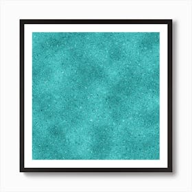 Teal Glitter Art Print