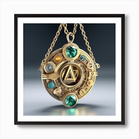 Emerald Pendant Art Print