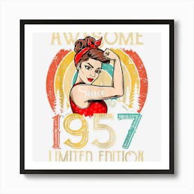 Vintage 65 Year Old Birthday Gifts For Women Art Print