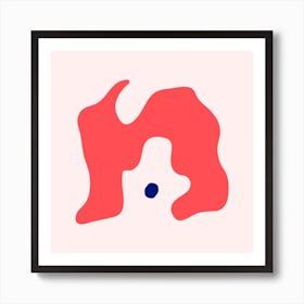 Smize Square Art Print