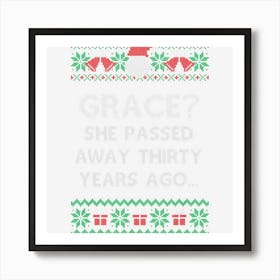 Christmas Family Winter Vacation Ugly Sweater Style Art Print