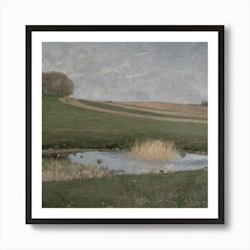 Pond In A Field Art Print