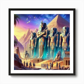 Egyptian Art Art Print