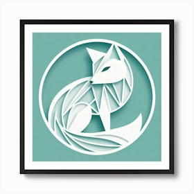 Minimalism, Fox 3 Art Print