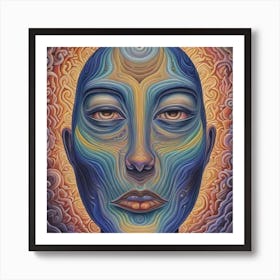 Woman'S Face 1 Art Print