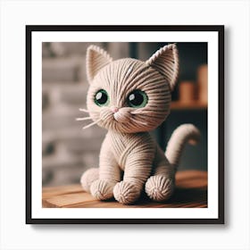 A kitten made of rope 2 Art Print