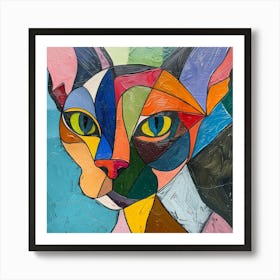 Kisha2849 Picasso Style Hairless Cat No Negative Space Full Pag 8005eccf 628c 473d 85f3 06183111f5af Art Print