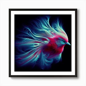 A vibrant bird Art Print