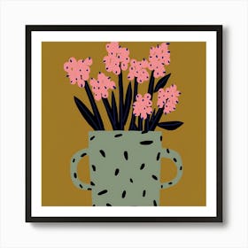 Hyacinths In A Pot Art Print