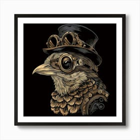 Steampunk Bird 3 Art Print