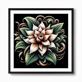 An exotic flower Art Print