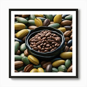 Coffee Beans In A Bowl 4 Art Print