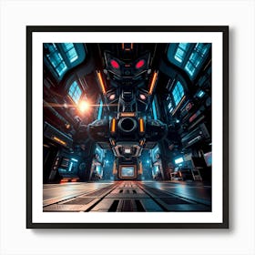 Futuristic Space Station Art Print