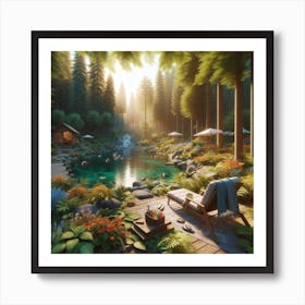 Cabin In The Woods Art Print