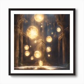 Spheres Of Light Art Print