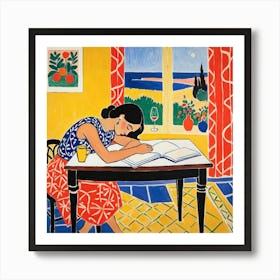 Woman Reading 10 Poster