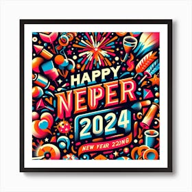 Happy New Year 2 Art Print