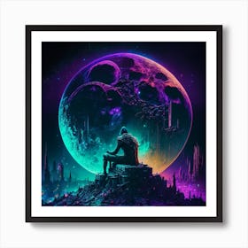 Glowing Moon Art Print