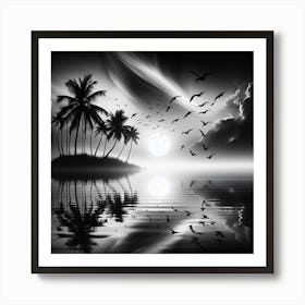 Black And White Painting 26 Art Print