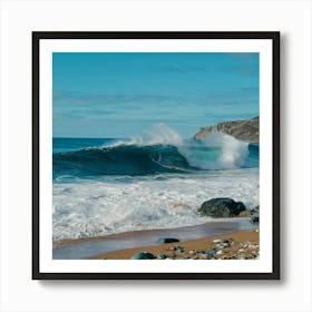 Beach waves Art Print