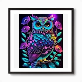 Owl Painting Art Print