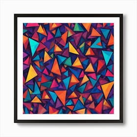 Abstract Triangles 31 Art Print