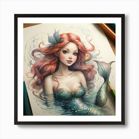 Mermaid 9 Art Print