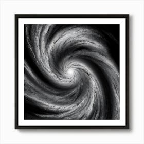 Black and White Abstract Art 82 Art Print