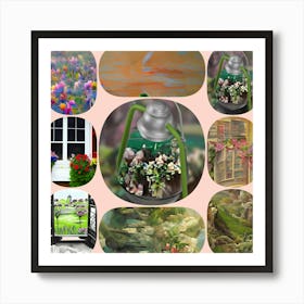 Flower Garden- Screenshot Thumbnail Art Print