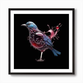 Bird In A Glass Poster