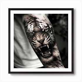 Tiger Tattoo 1 Art Print