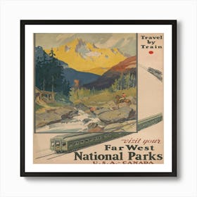 Far West National Parks Art Print