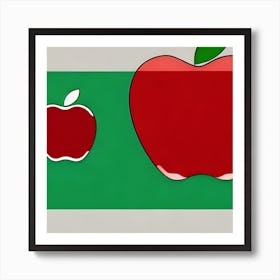 Apple Minimalistic Art Print Art Print