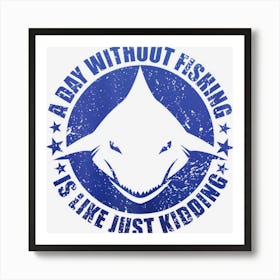 Womens Funny Shark Design For Men Women Animal Shark Stuff Art Print