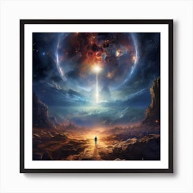 Mankind Breaking Through The Firmament While Showing #9 -Juangisme Art Print