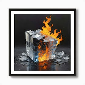 Fire & Ice 1 Art Print