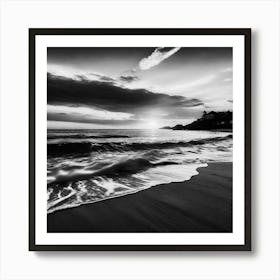 Sunset At The Beach 603 Art Print