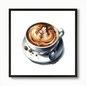 Coffee Latte 1 Art Print