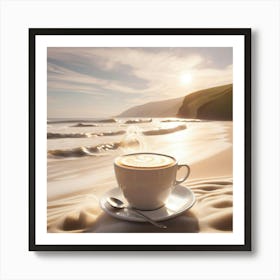 Coffee On The Beach 22 Art Print