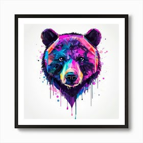 Colorful Bear 2 Art Print