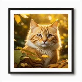 Orange Tabby Cat Art Print