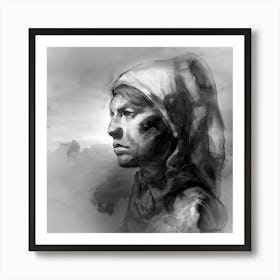 Head in the clouds Art Print