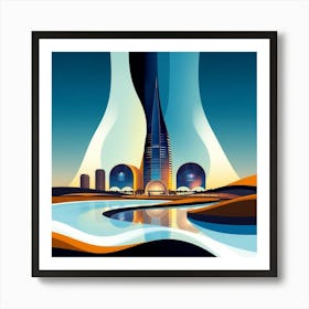 Bahrain City Art Print