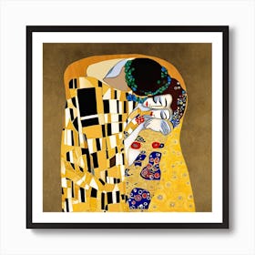 Gustav Klimt The Kiss Art Print 1 Art Print