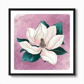 Magnolia Flower 3 Art Print