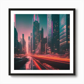 Futuristic City Art Print