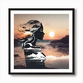 Portrait Of A Woman Art Print