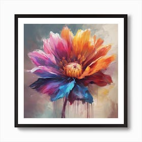 Colorful Flower Painting Art Print