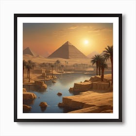 Ancient Egyptian Landscape 3 (1) Art Print