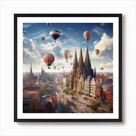 Hot Air Balloons Art Print